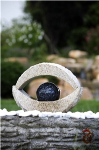 Fountain Stone Eyes, Yellow Granite Fountains