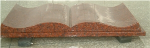 G664 Granite Slant Grave, Red Granite Monuments