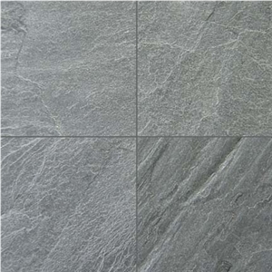 Silver Grey Slate Slabs & Tiles, Floor Covering Tiles, Walling Tiles