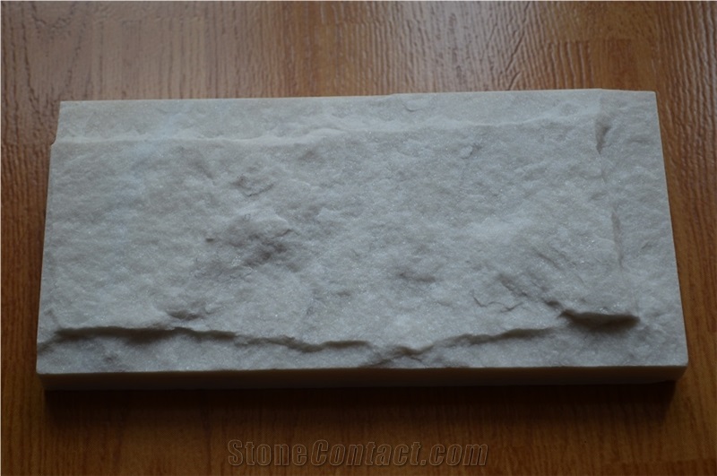 Milky Mushroom Marble Paver, Beige Marble Cube Stone & Pavers Viet Nam