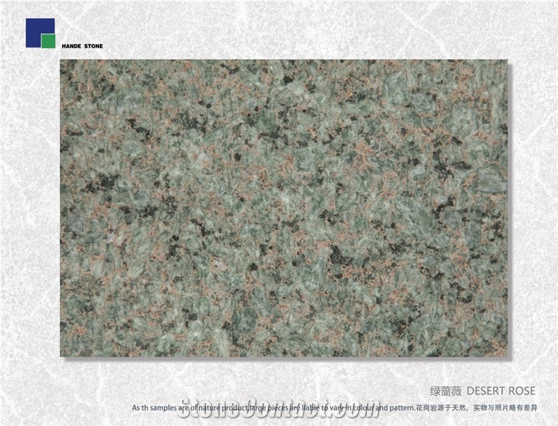 Desert Rose Granite Slabs & Tiles,China Green Granite