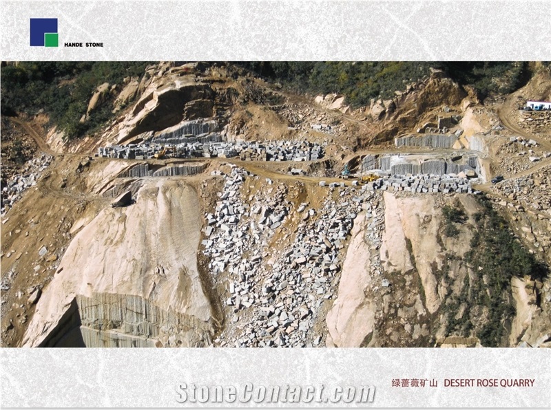 Desert Rose Granite Slabs & Tiles,China Green Granite