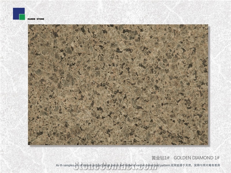 Golden Diamond 1# Slabs & Tiles,China Yellow Granite
