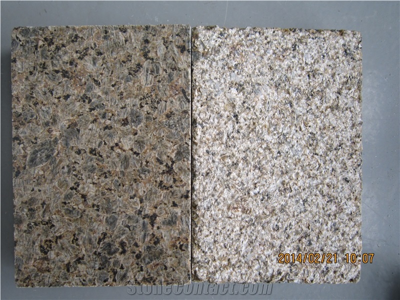 Golden Diamond 1# Slabs & Tiles,China Yellow Granite