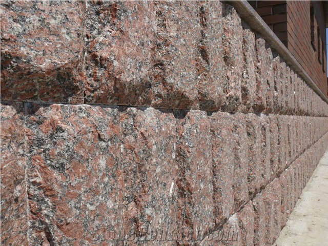 Ukrainian Granite, Red Granite Cobble & Pavers