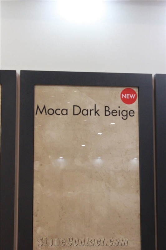 Moca Dark Beige Marble Tiles, Slabs