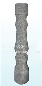 G603 Granite Balustrade/Handrail 60x10x10 cm Round (8h5010), Natural Grey Granite Handrail