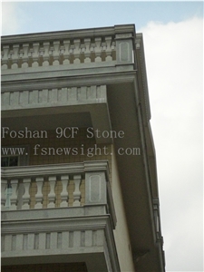 Granite Baluster 60x11x11 cm Filiform Square G603, Natural Grey Granite Baluster