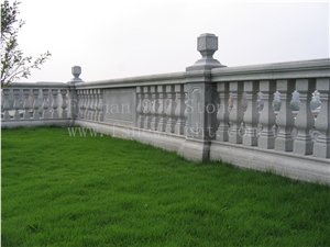 Granite Baluster 60x11x11 cm Filiform Square G603, Natural Grey Granite Baluster