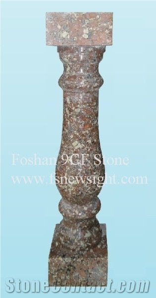 Granite Balustrade/Handrail 60x12x12 cm Square(5h6012), Natural Red Granite Handrail