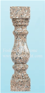 Granite Balustrade/Handrail 60x12x12 cm Square(Yjh6012), Natural Red Granite Handrail
