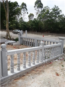 Granite(G603) End Pillar 100x20x20 cm Square, Natural Grey Granite Balustrade & Railings