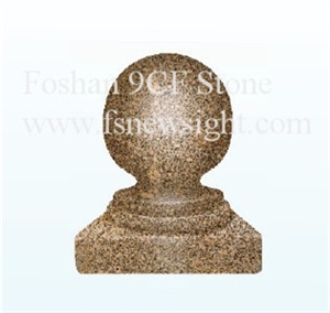 Granite(Pink,Red with Dark Dot) Ball 20x20x28 cm Square Caps