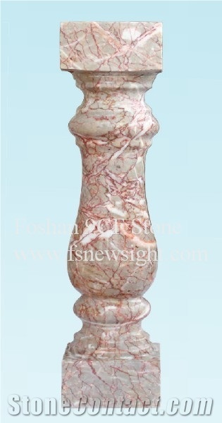 Marble Agate Balustrade/Handrail 60x12x12 cm Square (Mh6012), Red Marble Handrail