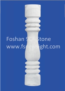 Natural White Marble Stone Balustrade/Railing/Handrail, White Marble Railings