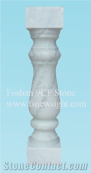 White Marble Balustrade 60x12x12 cm Square (2a6012), White Marble Balustrade & Railings