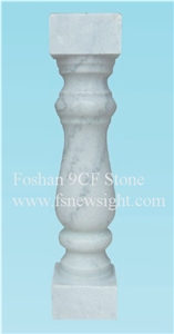 White Marble Balustrade 60x12x12 cm Square (2a6012), White Marble Balustrade & Railings