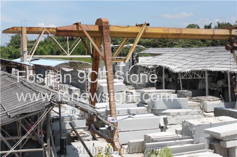 White Marble Balustrade/Handrail 40x10x10 cm Square