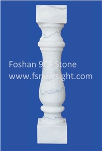 White Marble Balustrade/Handrail 80x12x12 cm Square