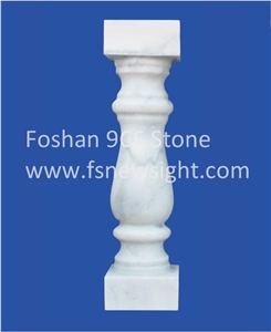 White Marble Balustrade/Handrail Building Stones 60x12x12 cm Square