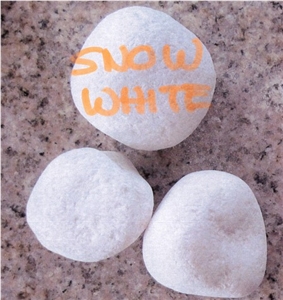 Cheap White Pebble Snow White Pebble Stone