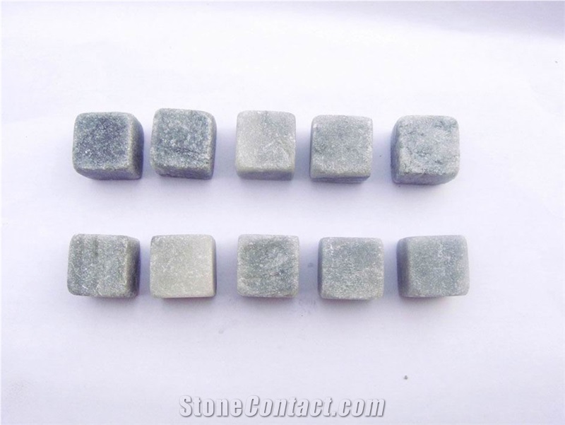 Soapstone Beverage Cubes Whiskey Stone