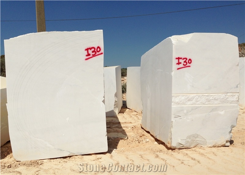 Branco Estremoz White Marble Block, Portugal White Marble