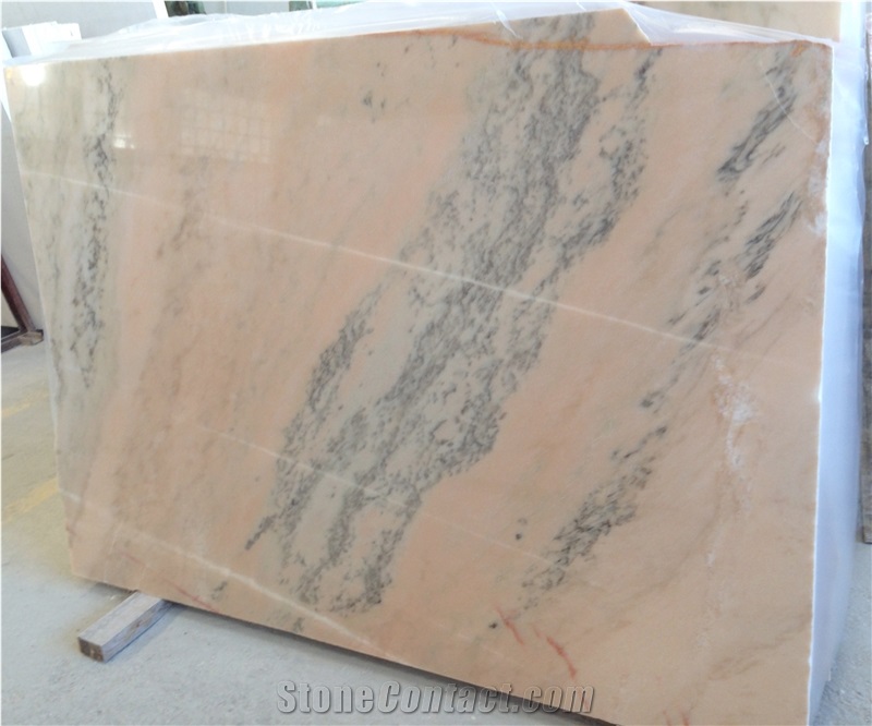 Rosa Portogallo Marble Veined Slabs & Tiles, Pink Polished Marble Flooring Tiles, Walling Tiles