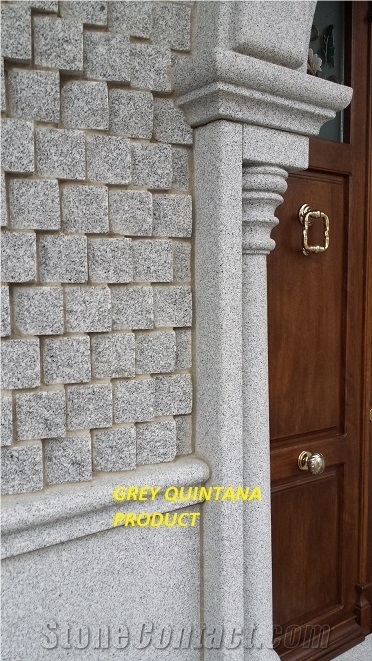 Balustrade & Railings, Quintana Grey Granite, Gris Quintana Grey Granite Balaustrade.