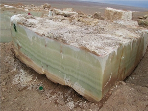 Light Green Onyx Block, Iran Green Onyx