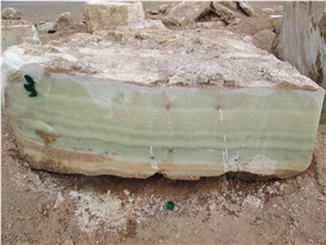 Light Green Onyx Block, Iran Green Onyx