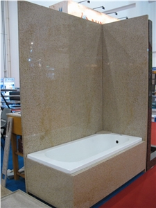 Chinese Golden Peach G682 Bathtub, Yellow Granite Bathtubs