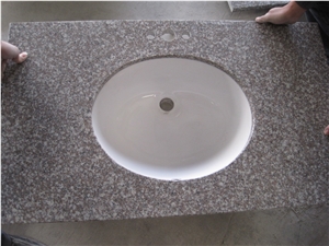 Chinese Luoyuan Red G664 Kitchen Countertop, Red Granite Kitchen Countertops