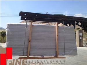 White Wood Grain Vein Cut Marble Slab,White Wood Grainy Tile & Marble, White Wooden Marble