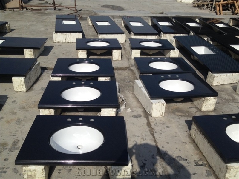 Absolute Black Granite Counter and Vanity Top