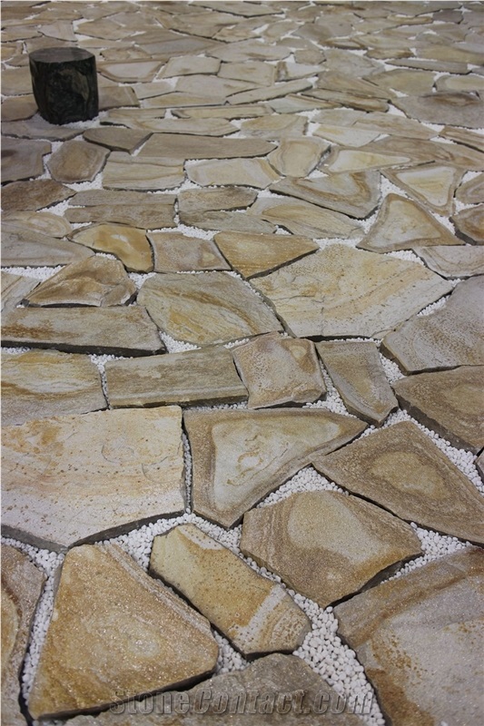Slate Flagstone Paving Stone-Slate, Yellow Slate Paving Stone