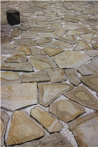 Slate Flagstone Paving Stone-Slate, Yellow Slate Paving Stone