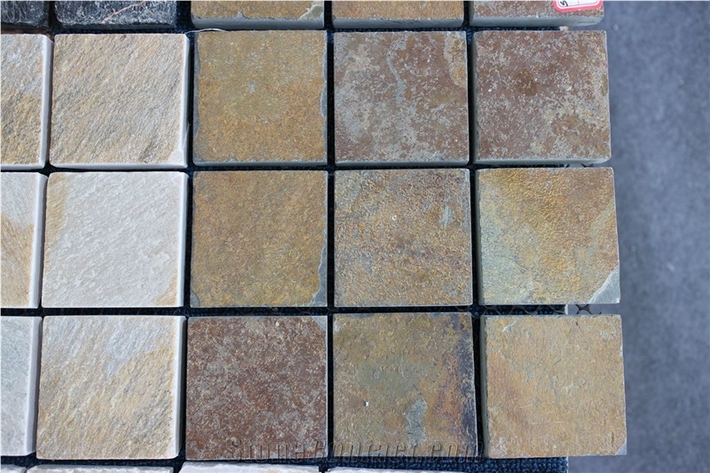 Slate Flagstone Paving Stone-Slate, Yellow Slate Paving Stone
