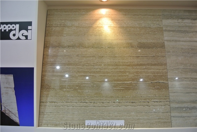 Travertino Romano Dorato Tiles, Slabs
