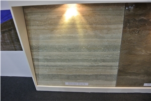 Travertino Silver Tiles, Slabs