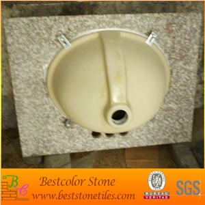 China G664 Vibrant Rose Granite Vanity with Sink Undermount