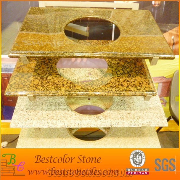 China G664 Vibrant Rose Granite Vanity with Sink Undermount