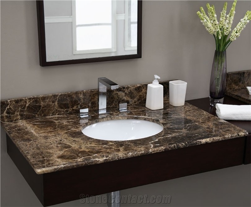 Dark Emperador Marble Countertops,Vanity Tops