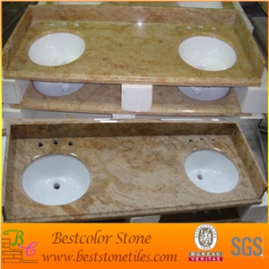 Yellow River Brazil Granite Bathroom Vanity Top