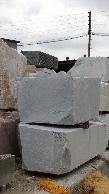 Bianco Carrara Cd Marble Blocks, Italy White Marble Block