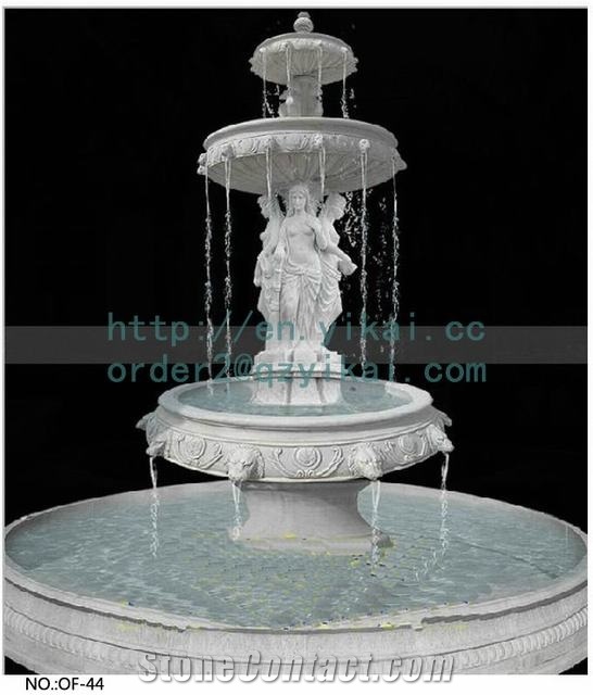 Lion Head Marble Wall Fountain for Garden Outdoor