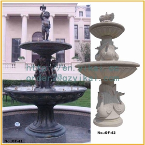 Stone Fountain Carved Granite Water Sculptured Fountains