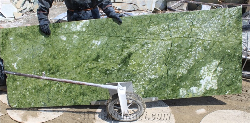 Dandong Green Marble Slab, Ming Green Marble Slabs