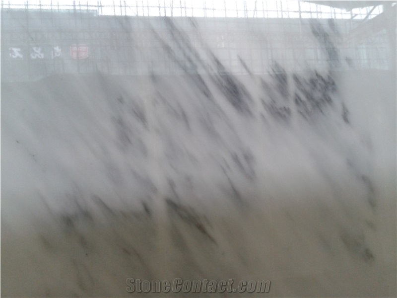 New Quarry Han White Marble Slabs, China White Marble Slabs with Grey Veins