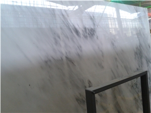 New Quarry Han White Marble Slabs, China White Marble Slabs with Grey Veins
